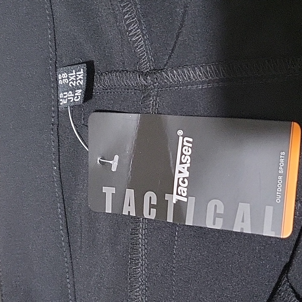 NWT Tacvasen Tactical Performance Black Cargo Shorts Mens Size 38 - Picture 4 of 8